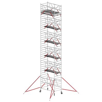 Altrex RS Tower 55-S mit Safe-Quick® 12,8m Arbeitshoehe Holz-Plattform 1,85m