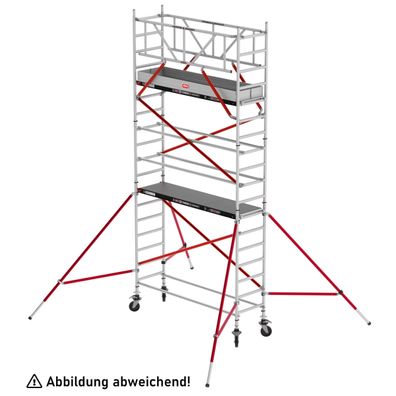 Altrex Fahrgeruest RS Tower 51 Aluminium mit Fiber-Deck Plattform 5,20m AH schmal 0,