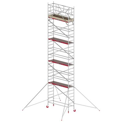 Altrex Fahrgeruest RS Tower 41 Alu mit Holz-Plattform 10,20m AH breit 0,75x1,85m