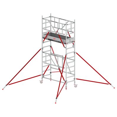 Altrex Klappgeruest RS Tower 54 Aluminium Fiber-Deck Plattform 0,75x1,85m mit Safe-Q