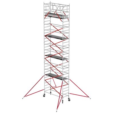 Altrex Fahrgeruest RS Tower 51 Plus Aluminium 0,90m breiter Rahmen mit Holz-Plattfor