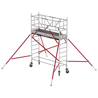 Altrex Fahrgeruest RS Tower 51 Aluminium mit Holz-Plattform 4,20m AH schmal 0,75x3,0