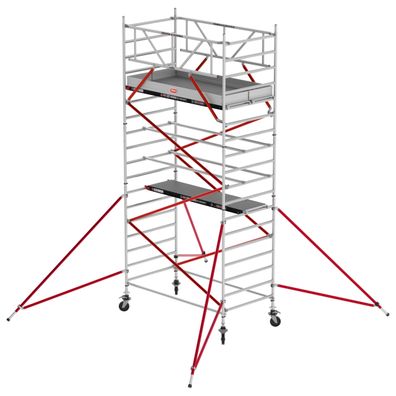 Altrex Fahrgeruest RS Tower 52 Aluminium mit Fiber-Deck Plattform 6,20m AH 1,35x3,05