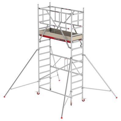 Altrex Fahrgeruest RS Tower 44-POWER Alu mit Holz-Plattform 5,80m AH 0,75x1,85m