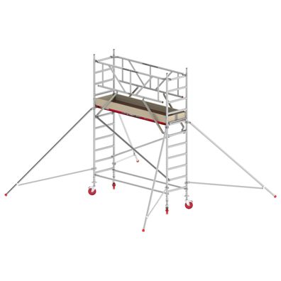 Altrex Fahrgeruest RS Tower 41 Alu mit Holz-Plattform 4,20m AH breit 0,75x1,85m