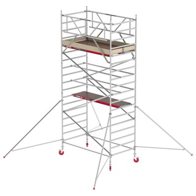 Altrex Fahrgeruest RS Tower 42 Aluminium mit Holz-Plattform 6,20m AH 1,35x2,45m