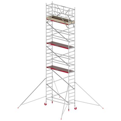 Altrex Fahrgeruest RS Tower 41 Alu mit Holz-Plattform 9,20m AH breit 0,75x1,85m