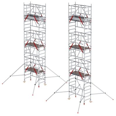 Altrex MiTower PLUS Fahrgeruest Safe-Quick®2 Gelaender 1-Person-Aufbau Aluminium mi