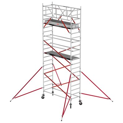 Altrex Fahrgeruest RS Tower 51 Plus Aluminium 0,90m breiter Rahmen mit Holz-Plattfor