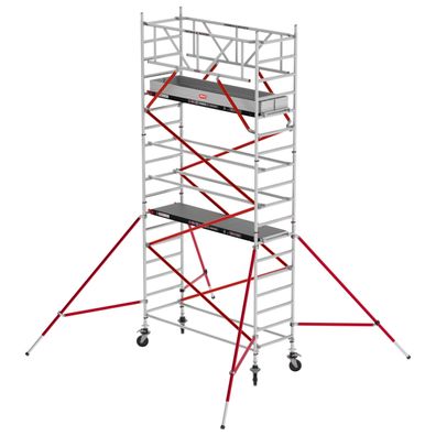 Altrex Fahrgeruest RS Tower 51 Plus Aluminium 0,90m breiter Rahmen mit Fiber-Deck Pl