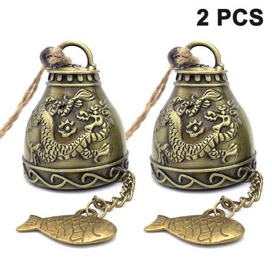 2er Pack Dragon Vintage Dragon Fengshui Viel Gléck Segen fér Hausgarten