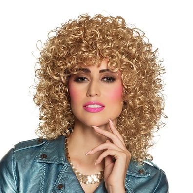 Perücke Club Locken blond Boland