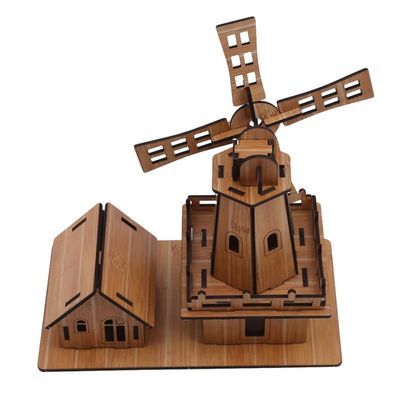 Holz Spielzeug DIY Haus Modell 3d Puzzle Pädagogisches Spielzeug Fér Kinder