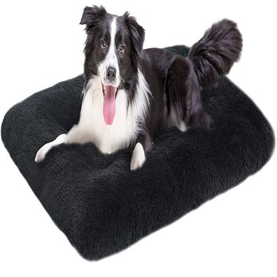 Plésch-Hundebett, mittleres Hundesofa, waschbarer superweicher Hundekorb,