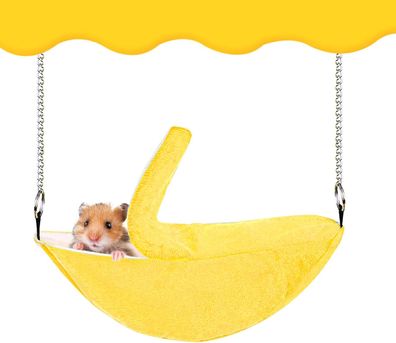 Banane Hamster Bett Haus Kleintier warme Hängematte Haus Käfig Zubehör Maus