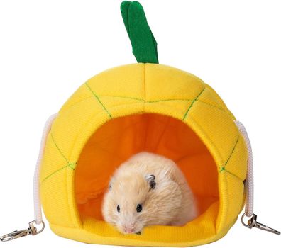 Ananas-Hängematte, weiches Hamster-Hausbett, Hamster-Hängehaus, Kleintier,