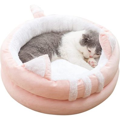 Petcute Cat Cave Cat Bed, Washable Cat Tent Cat Basket for Cats and Dogs,