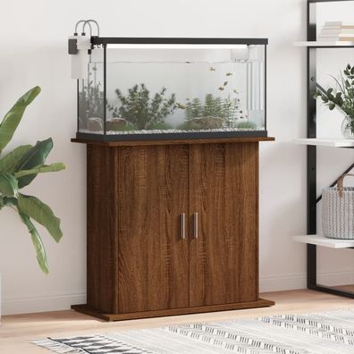 vidaXL Aquariumständer Braun Eichen-Optik 81x36x73 cm Holzwerkstoff