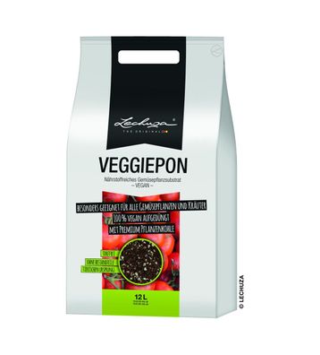 2 x LECHUZA® Granulat Veggiepon nährstoffreiches Gemüsesubstrat 12 Liter Artikel