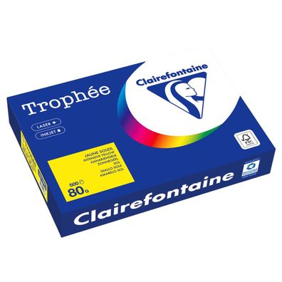 Clairefontaine Kopierpapier 1877PC A4 160g kanariengelb 500Bl