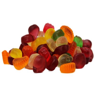 Frisia Fruchtgummi Früchtecocktail in Form von Obst zuckerfrei 1500g