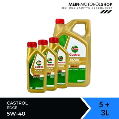 Castrol Edge 5W-40 5 + 3 Liter