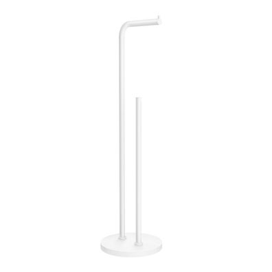 Smedbo Toilettenpapierhalter weiss Standmodell 600mm incl. für Reserverollen BX1230