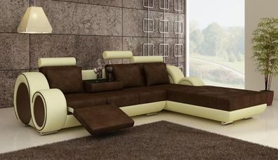 Textilsofa Mit Usb, ckcouch Ecksofa Stoffsofa Wohnlandschaft Couchgarnitur Neu