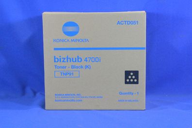 Konica Minolta TNP91K Toner Black ACTD051 -A