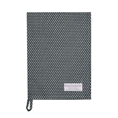 Geschirrtuch MICRO DOTS charcoal dunkelgrau weiß Küchentuch von Krasilnikoff