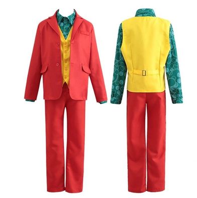 Film Joker Cosplay Costume Arthur Fleck Full Set Halloween Fancy Dress Costume de Car