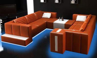 Wohnlandschaft Designer Sofa Couch Big Polster Leder Sofas Eck Ecke Sitz Ph310