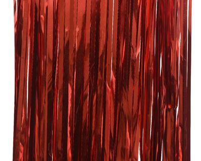 Vorhang pvc l0,10b90h200 cm Weihnachten rot Decoris