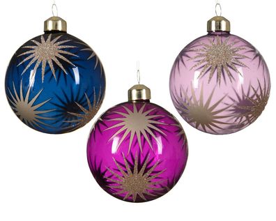 Weihnachtskugel Glas d8 cm a3 CLXXV Weihnachten Decoris