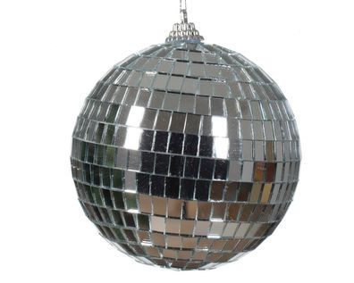 Weihnachtskugeln Schaumstoff d10l10 cm silber Weihnachten Decoris