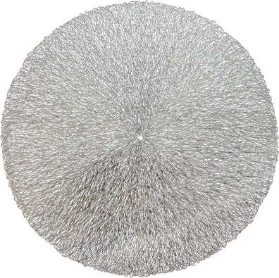 Platzset Ciara 38 cm Durchmesser silber Unique living