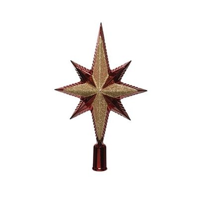 Peak Stern Glitter oxblood Weihnachten Decoris