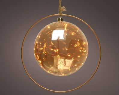 Microled ball bo d20h20 cm amber/warm Weihnachtsbeleuchtung Lumineo