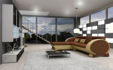 Ledersofa Sofa Mit Usb Polster Ecksofa Sofagarnitur Designer Couch Barfunktion