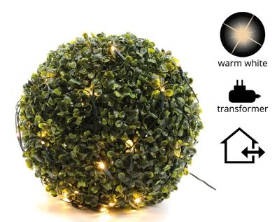 LED Netz Beleuchtung Buxus Outdoor Ø. 80 cm 120L grün warmweiß Lumineo