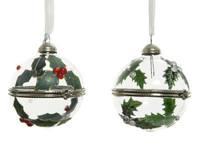 Weihnachtskugel Glas Geschenk deco d6 cm assorti Weihnachtskugel hängenddeco Weihna