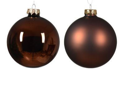 Weihnachtskugel glas d10 cm esprss ass 4pcs Weihnachten Decoris