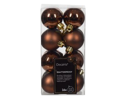 Weihnachtskugel plastik d4 cm esprss 16Stk Weihnachten Decoris