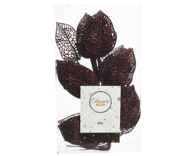 Spray plc l2b16h36 cm oxblood 10pcs Weihnachten Decoris