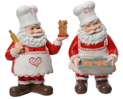 Weihnachtsmann aus Polyresin l9b8h15 cm mlt a2 Weihnachten Decoris