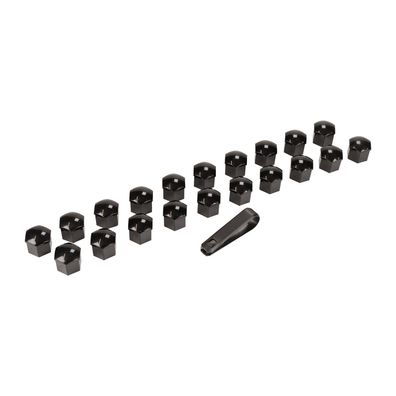 20x Radschrauben Radbolzen Radmuttern Kappen Abdeckung schwarz 21mm Ducato 250