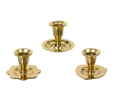 Kerzenständer aluminium l7b7h6 cm gold a3 Decoris Weihnachten Decoris