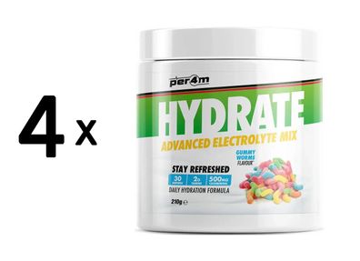 4 x Per4m Hydrate Advanced Electrolyte Mix (210g) Gummy Worms