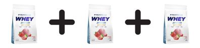 3 x Whey Protein Premium, Strawberry Summer - 700g