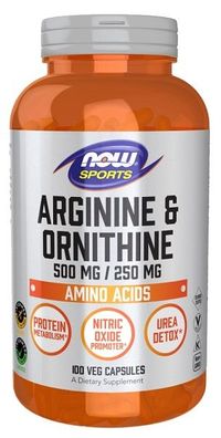 Arginine & Ornithine, 500/250 - 100 caps